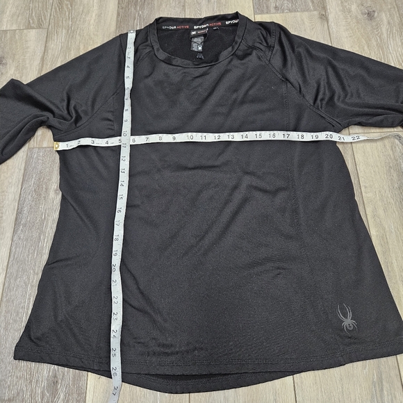 Spyder Thermal Base Layer Shirt Fleece Lined Thumbholes Long Sleeve Women's XL - Picture 4 of 9